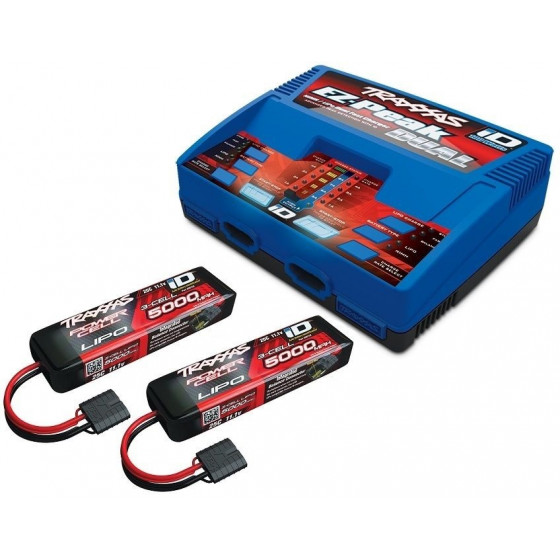 X-MAXX / ACCUS : Taille /Type/Capacités LiPo, Dimensions des Logements, Bons Plans, Vos Avis... - Page 2 Traxxas-chargeur-double-sortie-id-100w-2972g-2x-lipo-111v-5000mah-2872x