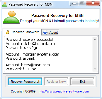 بضغطة زر استرجع جميع باسوردات الجهاز‎ Msn-password-finder