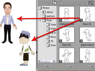 برنامج تصميم الصور المتحركة الناطقة Reallusion CrazyTalk Animator 1.2.2010.1 PRO Body_Movements_from_Library_02