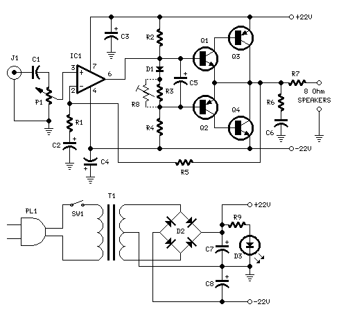 18W Audio Amplifier Amp18