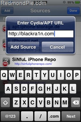 Jailbreak and unlock iPhone 3.1.3 Blacksn0w1