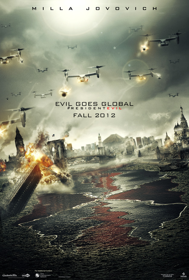 Resident Evil Retribution trailer Poster