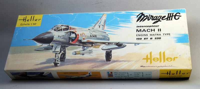 DASSAULT MIRAGE III R ou C 1/50ème Réf L511  Heller_Mirage_IIIC_1-50