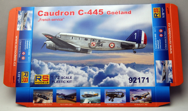 caudron goéland - CAUDRON 445 GOELAND 1/72 français et libre RSmodel DIRECTION ETAGERES RS-Models_Caudron_C445_1-72e_10