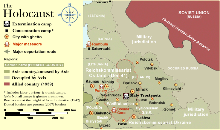 The Contradictions & Impossibilities Of The “Holocaust by Bullets” Allegation & Why It’s Critical The Story Is Believed 736px-WW2-Holocaust-ROstland_big_legend