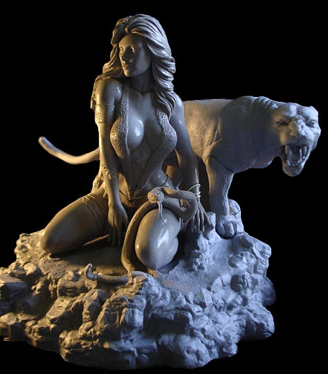 Sheena The Jungle Girl - statue 1/6 - Roberto Von Berh & Marcelo Barbosa Sheenasculpt4