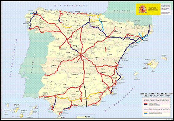 Os mapas das redes ferroviárias de espanhola e de portuguesa  RM2463_383b