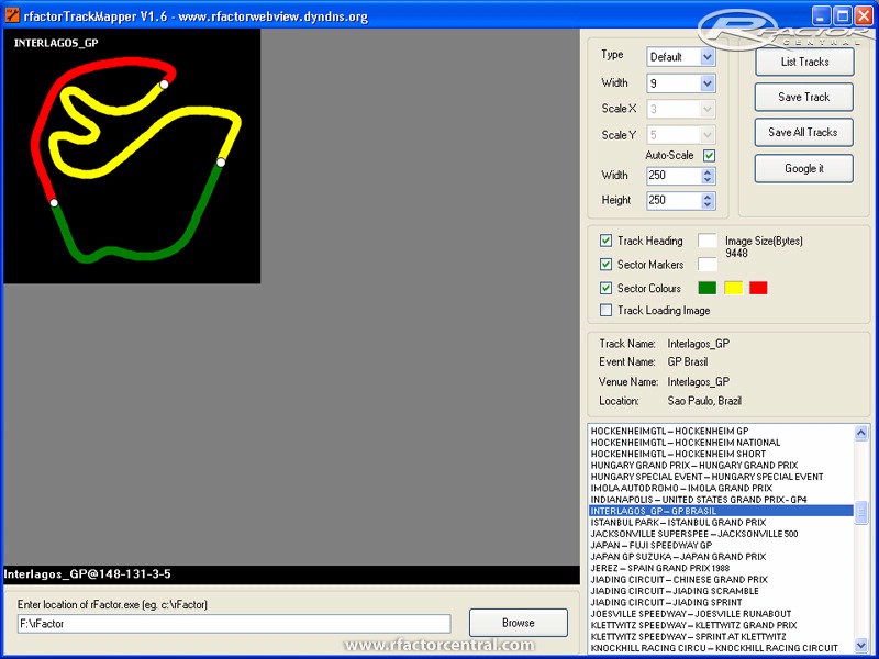 rFactorTrackMapper 1.60  10-Dec-08-rFactorCentral-1163_ScreenShot-Brazil-v1-6