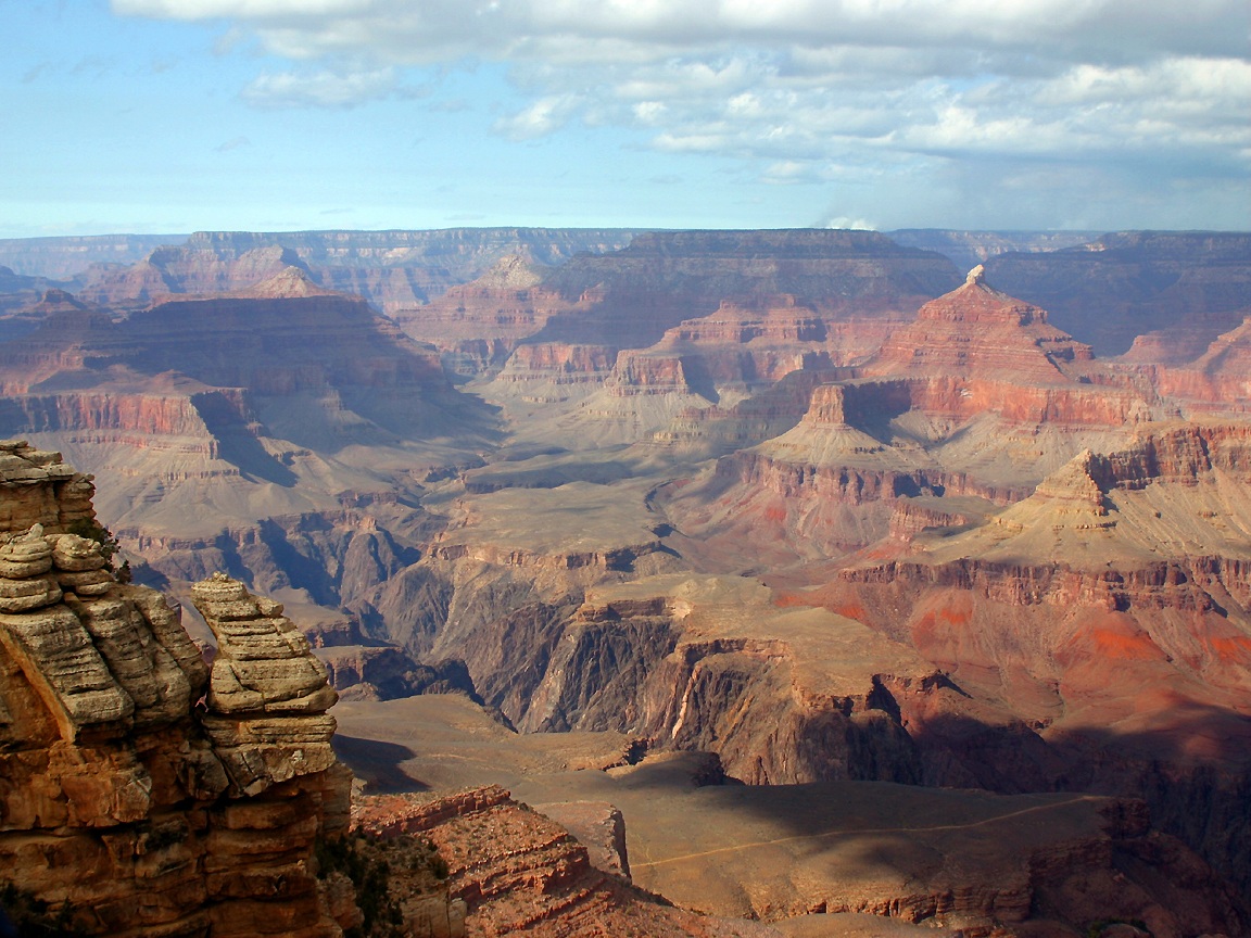 الوادي العظيم بأمريكا GrandCanyonLookingWest