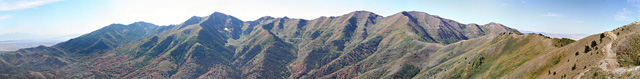 Hiking with a dog: Butterfield Peak Minipano2