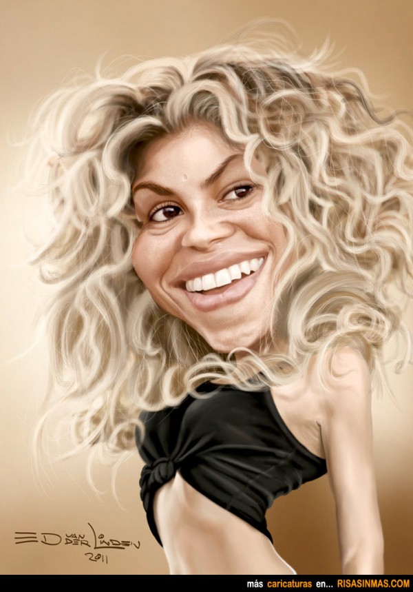 Caricaturas. - Página 9 Caricatura-de-Shakira-600x859