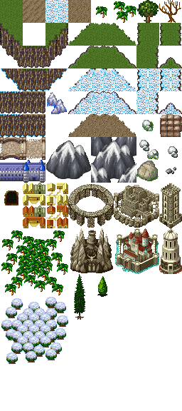 Tilesets carte du monde Newworld