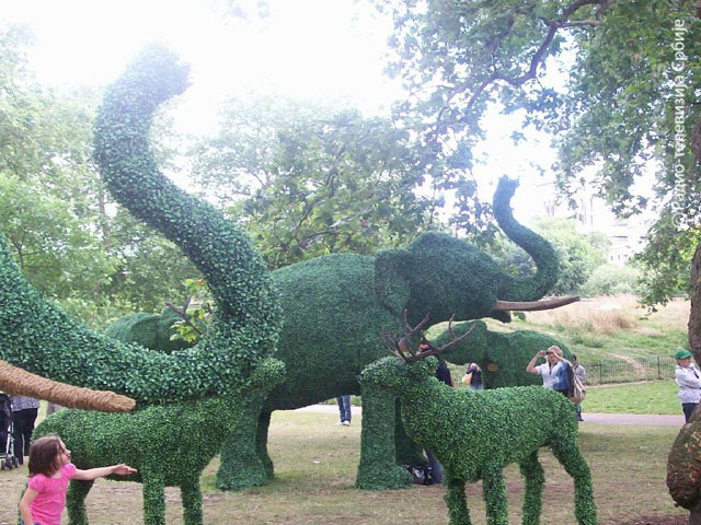 Skulpture od trave i cveća Zelene-skulpture