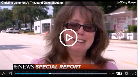 Pulse Nightclub crisis actress mom reappears on camera after the Thousand Oaks shooting caper Christine-leinonen-crisis-actress-1000-oaks