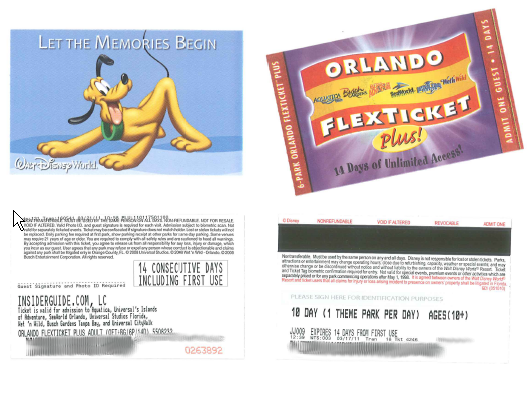 [Floride 2011 - Trip Report] WDW,DCL,USO,IOA,KSC,DC,BG,SW,ETC ... - Page 4 Tickets