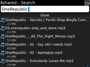 برنامج 4Shared – فور شير للبلاك بيري Screenshot2010121412081-300x225