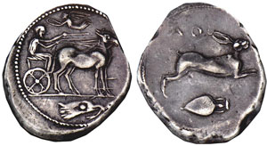 Quelques monnaies grecques célèbres  19-messina