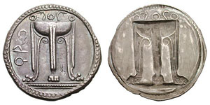 Quelques monnaies grecques célèbres  9-crotone