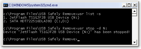 Usb safely remove -           Command_line