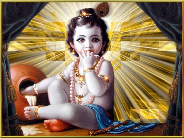  Il Signore è la semenza e la perfezione di tutto ciò che esiste .Induismo Krishna-licking-his-fingers-butter