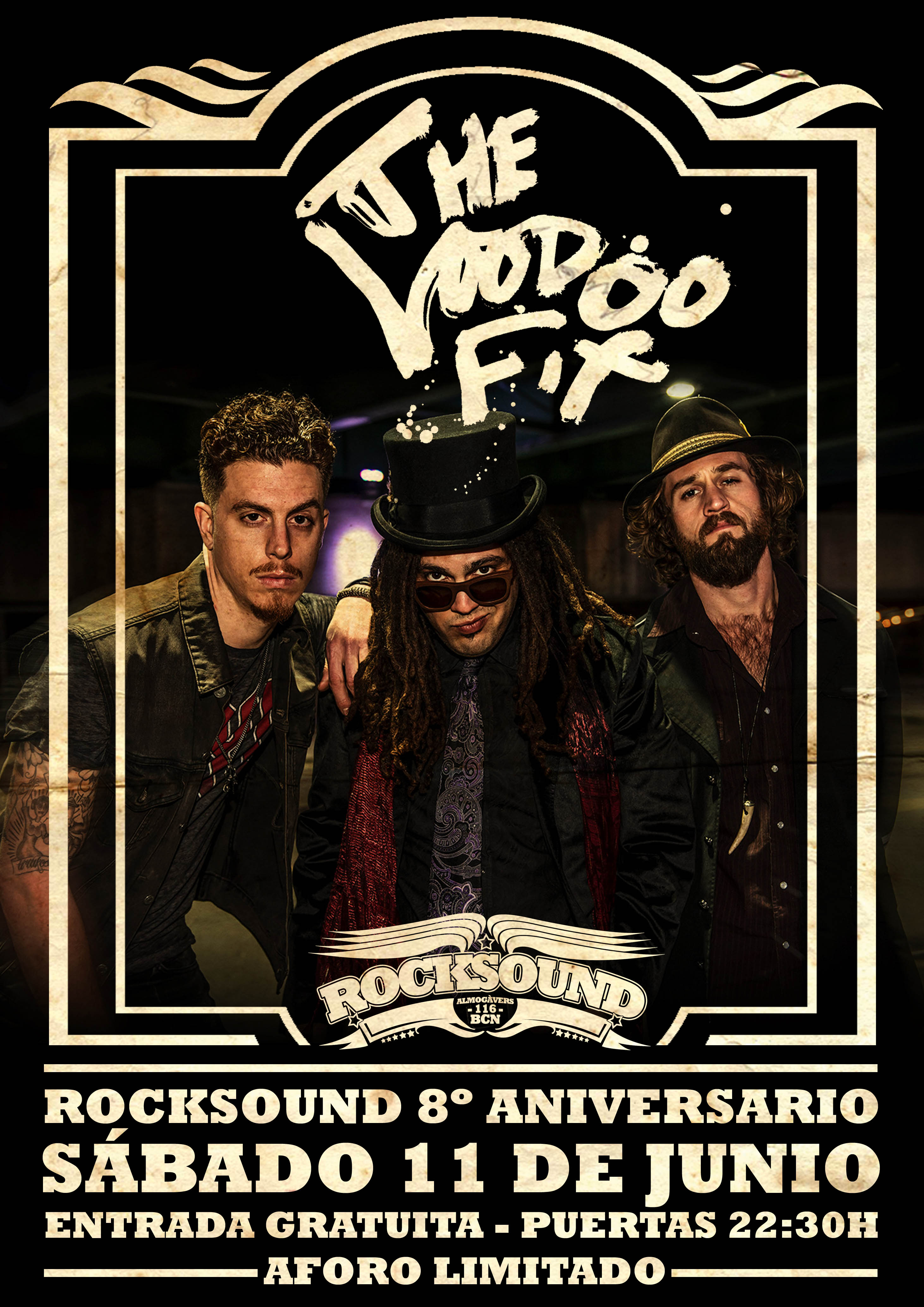 ROCKSOUND JUNIO'16/THE RUMJACKS/ PARTY BE PROG: QUAOAR + MOONLOOP/ JAM SESSION BLUES/ SCHIZOPHRENIC SPACERS plays ZZ TOP Voodoo-fix