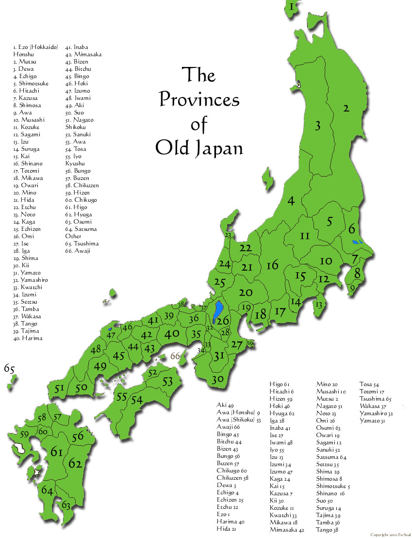 Legend of the Samurai (SWxPokemon RP) Provinces