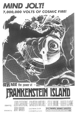 FRANKENSTEIN ISLAND - Jerry Warren, 1981, USA P123