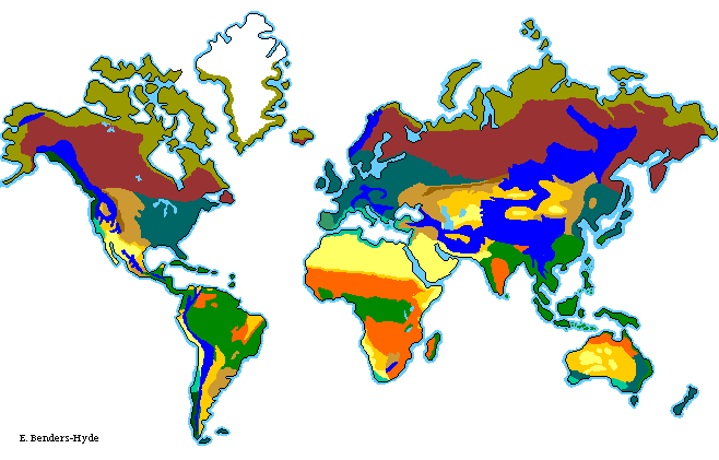 10. Sınıf Coğrafya Kitabı Biomes_map