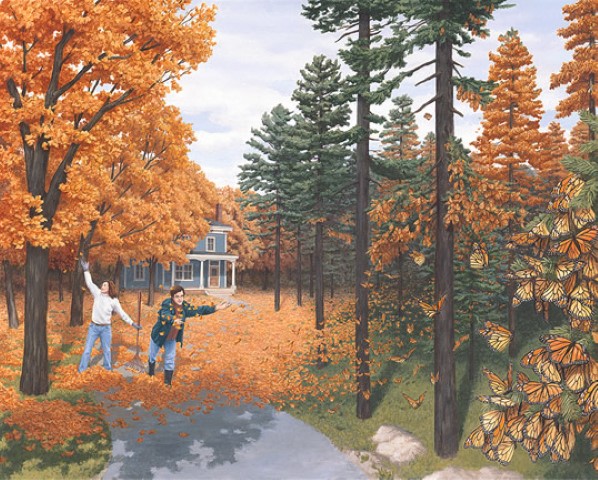 El realismo mágico de Rob Gonsalves GonsalvesFallColorFlies