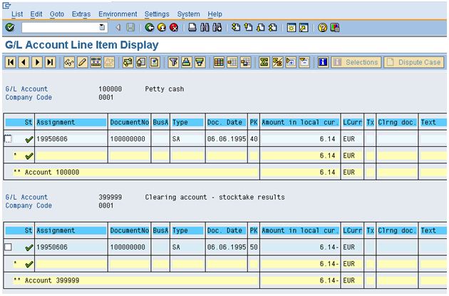 Offsetting Account Description in FBL3N and FAGLL03 GL Line Item Display Reports Capture55