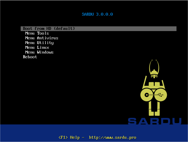 SARDU Multiboot Creator 3.2.1 Pro MenuAvvio
