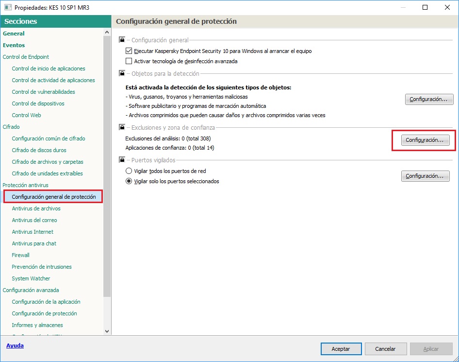 Como permitir aplicaciones en KASPERSKY ENDPOINT SECURITY 10 KES-10-Aplicaciones-de-confianza-1