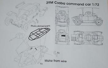 39M Csaba Armoured Command Car Plan1