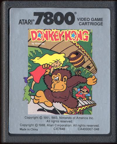 Téléphone portable : L'avenir du jeu vidéo ? - Page 2 Atari_7800_donkey_kong_cartridge