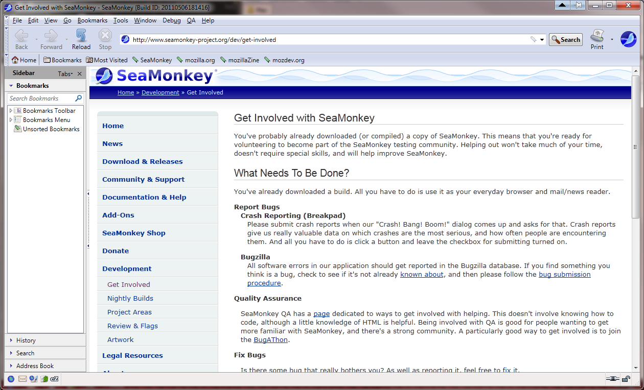 برنامج تصفح الانترنت SeaMonkey 2.16 Beta 2 Browser