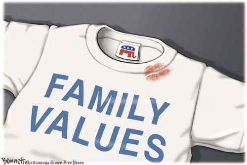 YOU MIGHT BE A REPUBLICAN IF . . . . . . . Family-values-kiss