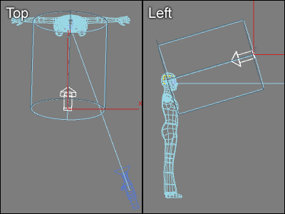 3 Point Ligting  in 3dsmax Key_light_placement