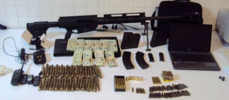 Asegura la Armada de México rifle ,50 municion, vehiculos y dinero en Sonora Foto_1