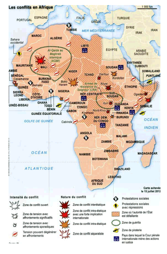 Cartes et infographies de l'Afrique A12-150-42