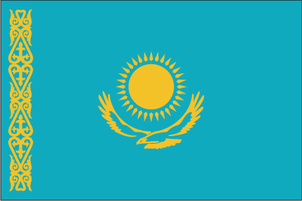 صلاة جمعة في كازخستان Kazakhstan-Flag