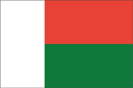 عواصم بلدان العالم - صفحة 2 Madagascar-Flag