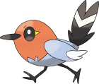 #661-#663 Fletchling, Fletchinder e Talonflame 661