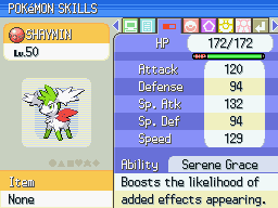 Pokemon platinum! Shaymin-sky