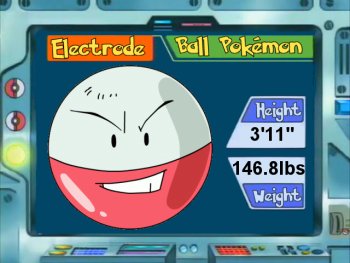 Electrode el pokemon pokebola xD Electrode