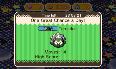 Mise à jour 1.2.23 de Pokémon Shuffle Tornadusevent