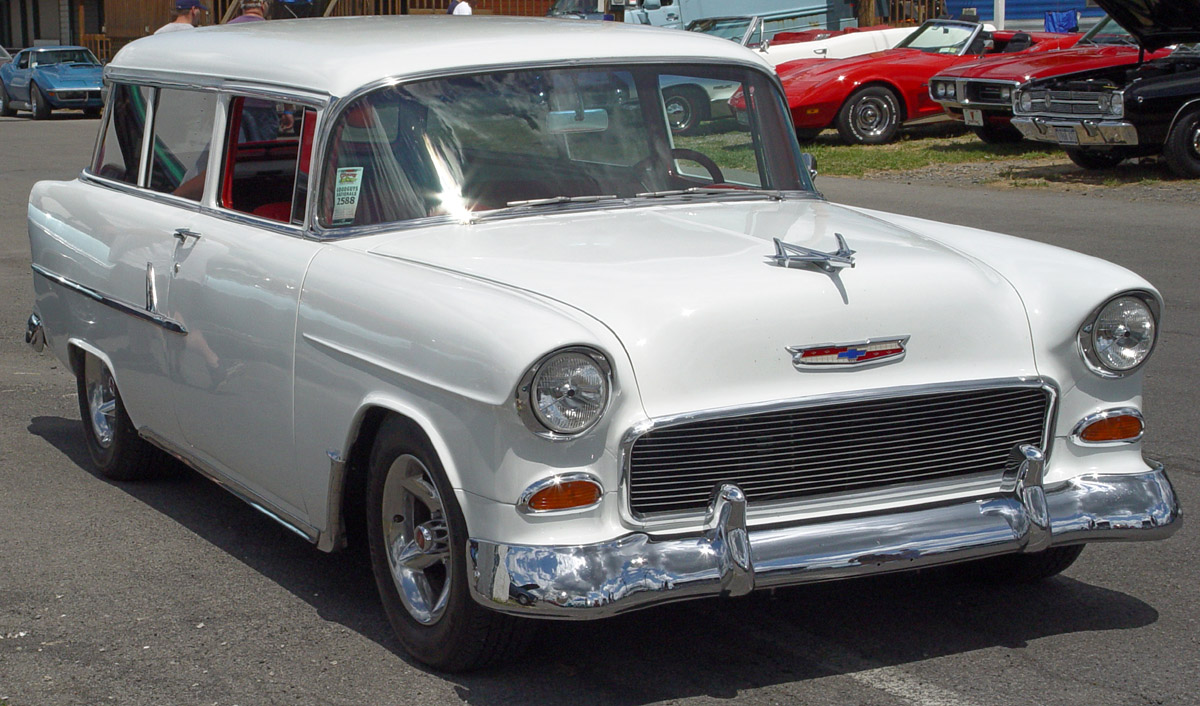 1955 Chevrolet 210 Townsman Wagon 1955-Chevrolet-210-Station-Wagon-Custom-white-sy