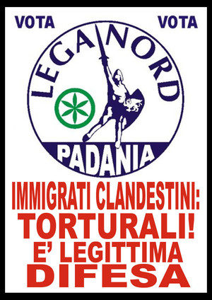 IL CORRIERE DELLA PERA - Prima edizione - Pagina 38 Manifesto-lega_clandestini