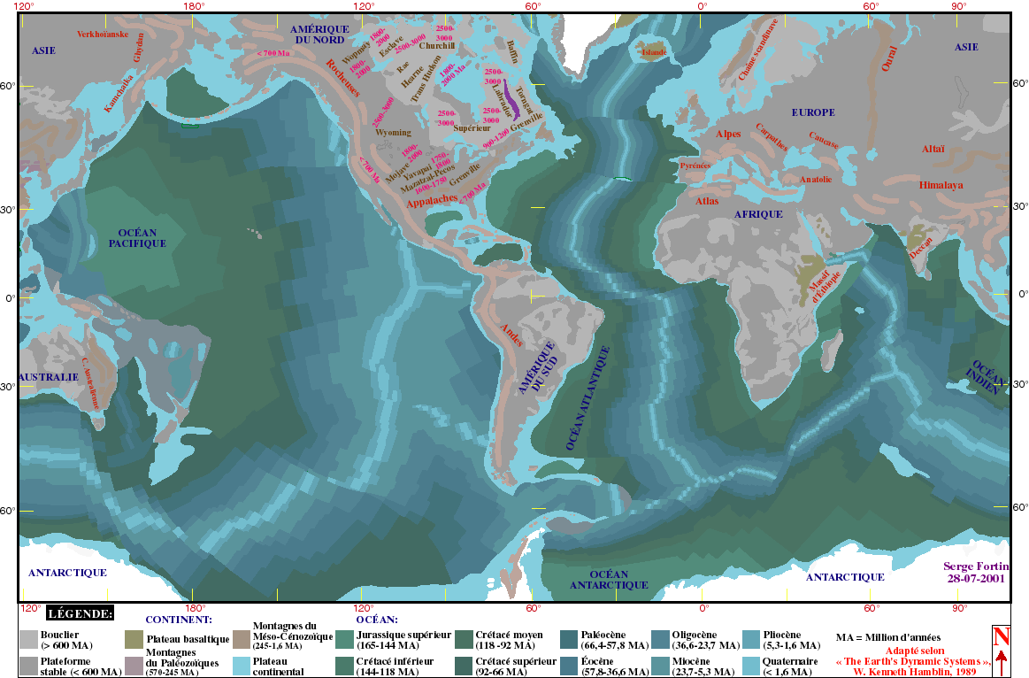 Carte age géologique du monde Age_geologique