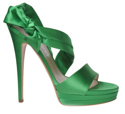 احذية وشنط رائعة Casadei-green-sandals