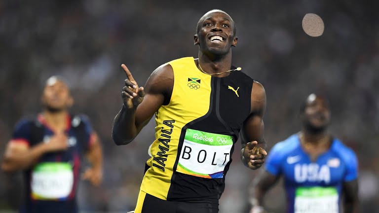 كلاكيت ثالث مرة بولت يفوز بذهبية 100 متر عدو في ريو Bolt